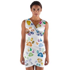 Colorful Prismatic Rainbow Animal Wrap Front Bodycon Dress by Amaryn4rt