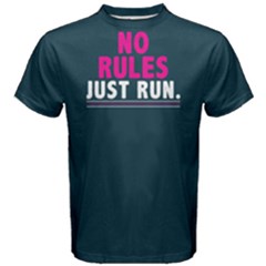 No Rules Just Run - Men s Cotton Tee by FunnySaying