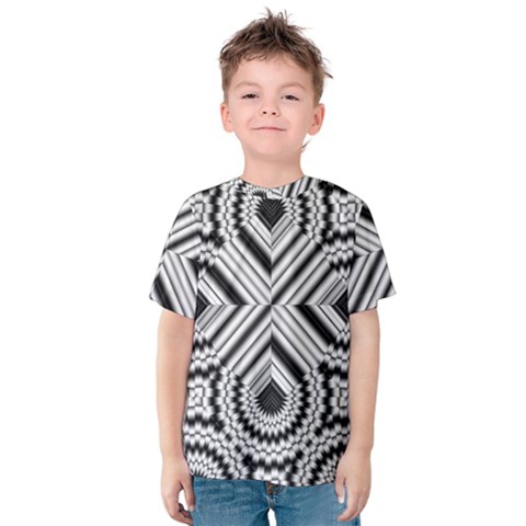 Pattern Tile Seamless Design Kids  Cotton Tee by Amaryn4rt