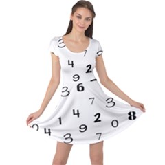 Number Black Cap Sleeve Dresses