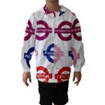 Underground Signs Tube Signs Hooded Wind Breaker (Kids)