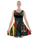 Architecture City Homes Window Velvet Skater Dress View1