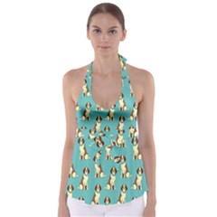 Dog Animal Pattern Babydoll Tankini Top by Amaryn4rt