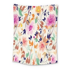 Vector Floral Art Medium Tapestry by Amaryn4rt