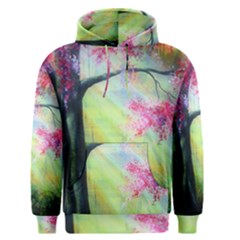 Forests Stunning Glimmer Paintings Sunlight Blooms Plants Love Seasons Traditional Art Flowers Sunsh Men s Pullover Hoodie by Amaryn4rt