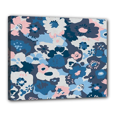 Fabric Wildflower Bluebird Canvas 20  X 16 