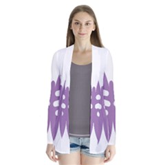 Colorful Butterfly Hand Purple Animals Cardigans by Alisyart