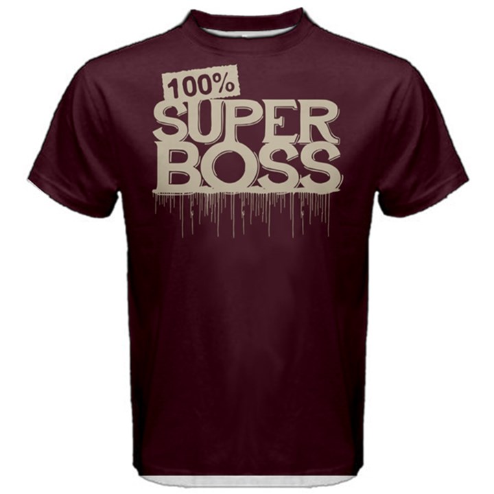 100% super boss - Men s Cotton Tee