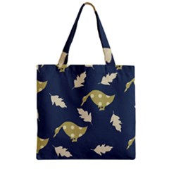 Duck Tech Repeat Zipper Grocery Tote Bag by Simbadda