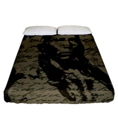 Indian Chief Fitted Sheet (queen Size) by Valentinaart