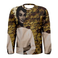 Audrey Hepburn Men s Long Sleeve Tee by Valentinaart