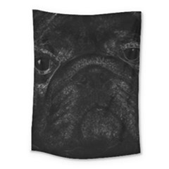 Black Bulldog Medium Tapestry by Valentinaart