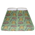 Cute Hamster Pattern Fitted Sheet (Queen Size)