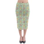 Cute Hamster Pattern Midi Pencil Skirt