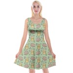 Cute Hamster Pattern Reversible Velvet Sleeveless Dress