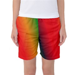 Multi Color Pattern Background Women s Basketball Shorts by Simbadda