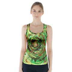 Canvas Acrylic Design Color Racer Back Sports Top by Simbadda