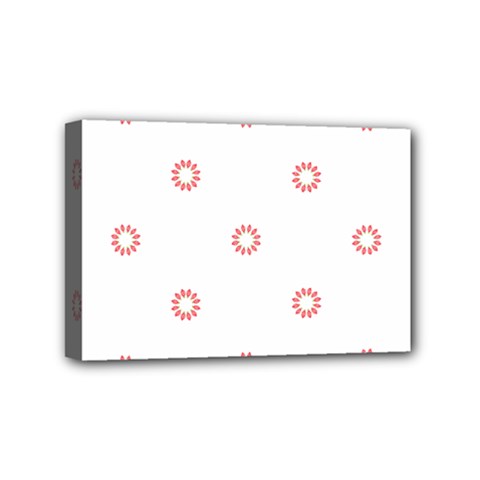 Scrapbook Paper Flower Mini Canvas 6  X 4  by Alisyart