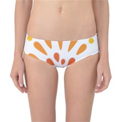 Circle Orange Classic Bikini Bottoms by Alisyart