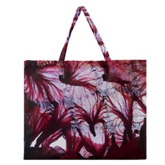 Jellyfish Ballet Wind Zipper Large Tote Bag by Simbadda
