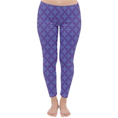 Abstract Purple Pattern Background Classic Winter Leggings by TastefulDesigns