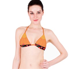 Love Heart Valentine Sun Flowers Bikini Top by Simbadda