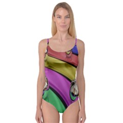 Balloons Colorful Rainbow Metal Camisole Leotard  by Simbadda