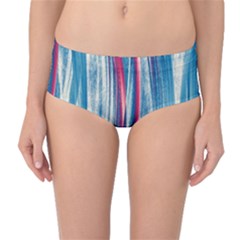 Pattern Mid-waist Bikini Bottoms