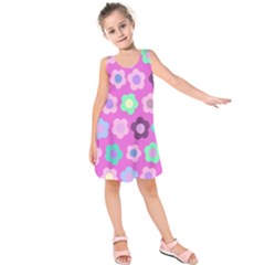 Floral Pattern Kids  Sleeveless Dress by Valentinaart