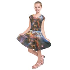 Pillar And Jets Kids  Short Sleeve Dress by SpaceShop