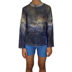 Propeller Nebula Kids  Long Sleeve Swimwear by SpaceShop