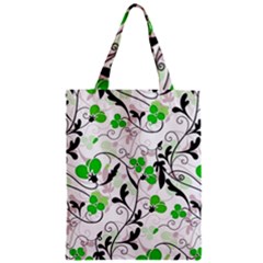 Floral Pattern Zipper Classic Tote Bag by Valentinaart