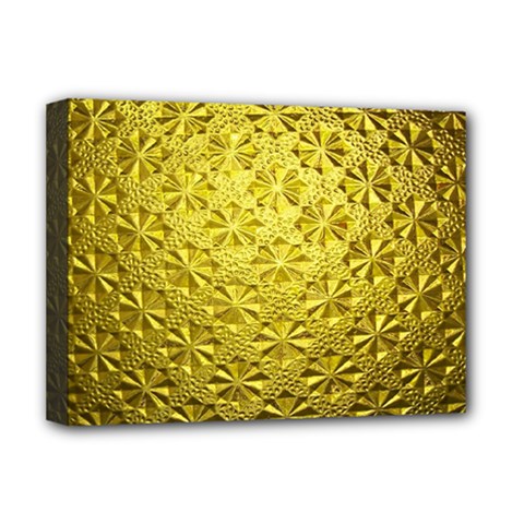 Patterns Gold Textures Deluxe Canvas 16  X 12   by Simbadda