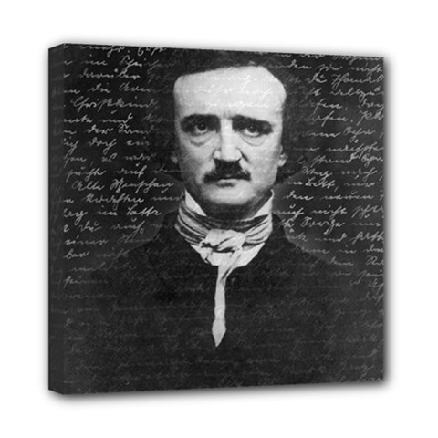 Edgar Allan Poe  Mini Canvas 8  X 8  by Valentinaart