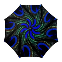 Peacock Feather Golf Umbrellas by Simbadda