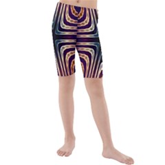 Colorful Seamless Vibrant Pattern Kids  Mid Length Swim Shorts by Simbadda