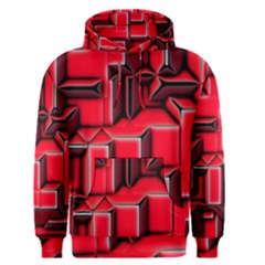 Background With Red Texture Blocks Men s Pullover Hoodie by Amaryn4rt