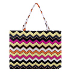 Colorful Chevron Pattern Stripes Medium Tote Bag by Amaryn4rt