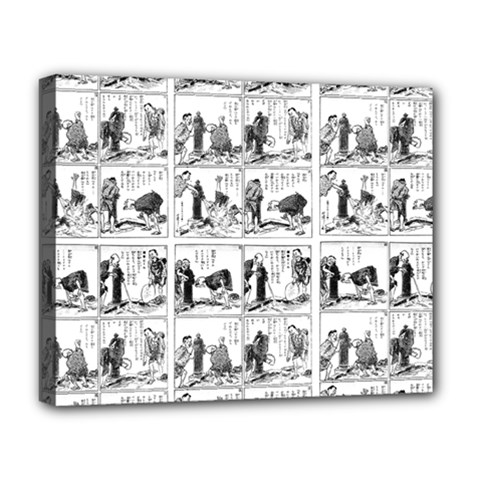 Old Comic Strip Deluxe Canvas 20  X 16   by Valentinaart