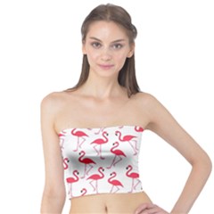 Flamingo Pattern Tube Top by Valentinaart