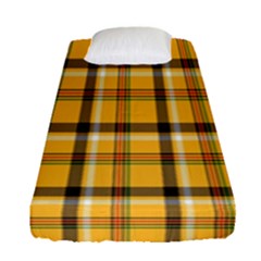 Plaid Yellow Line Fitted Sheet (single Size) by Alisyart