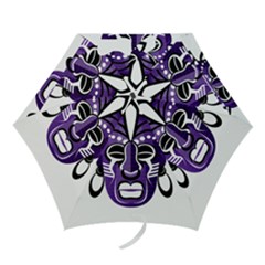 Mask Mini Folding Umbrellas by Valentinaart