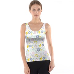 Vintage Spring Flower Pattern  Tank Top by TastefulDesigns