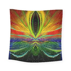Future Abstract Desktop Wallpaper Square Tapestry (small) by Amaryn4rt
