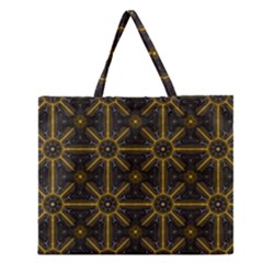 Digitally Created Seamless Pattern Tile Zipper Large Tote Bag by Simbadda