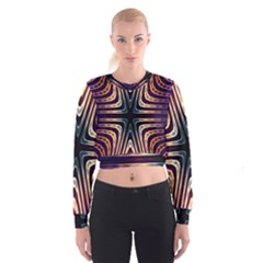 Vibrant Pattern Colorful Seamless Pattern Women s Cropped Sweatshirt by Simbadda