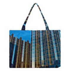 Two Abstract Architectural Patterns Medium Tote Bag by Simbadda
