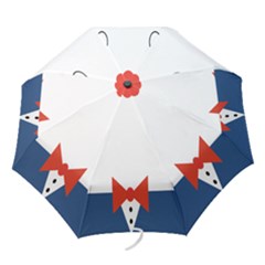 Peppermint Butler Wallpaper Face Folding Umbrellas by Alisyart