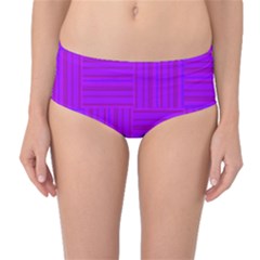 Pattern Mid-waist Bikini Bottoms by Valentinaart