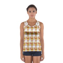 Hamburger Pattern Women s Sport Tank Top  by Simbadda